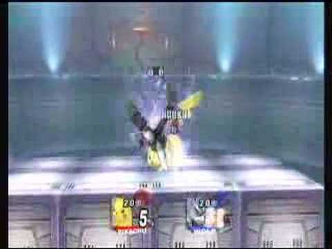 Pikachu chain grab demo on Wolf (f.throw)