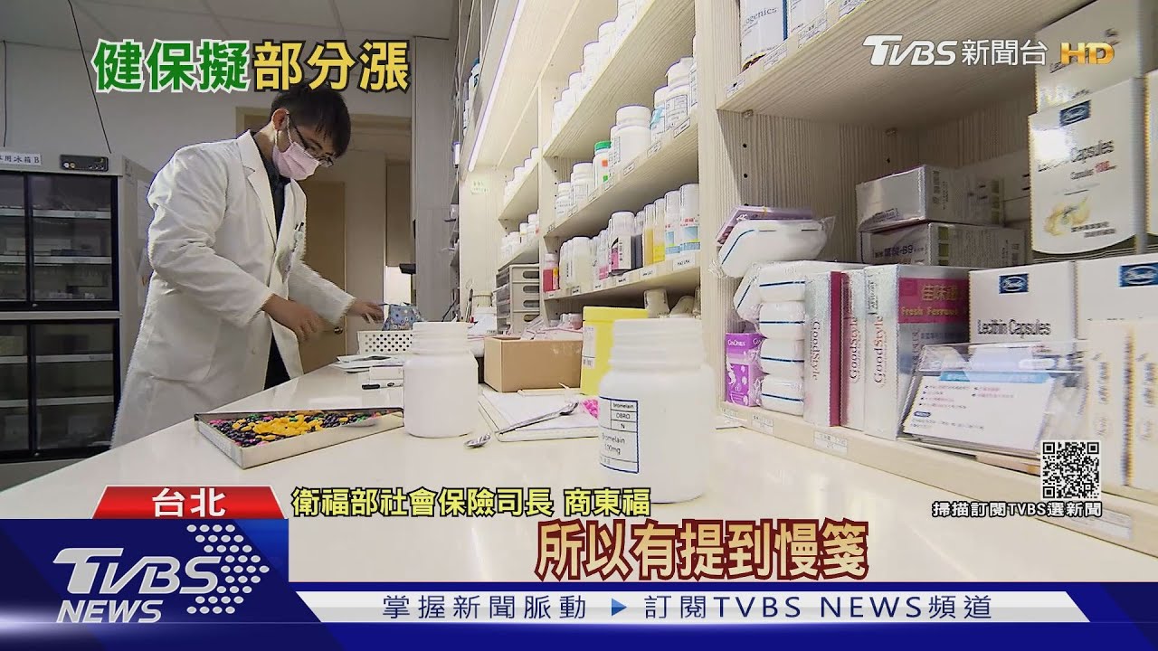 健保漲聲響起?明年底安全準備金低於一個月 藥品、慢箋部分負擔擬漲