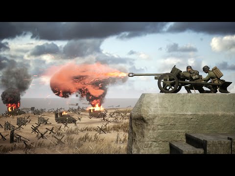 Post Scriptum Pak 38 Utah Beach Defense Battle - 4K