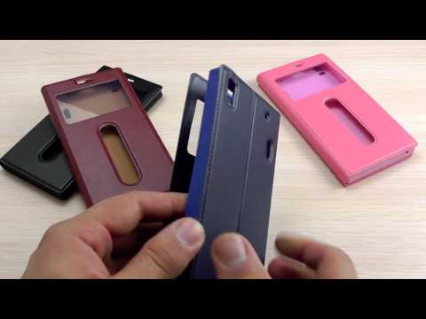 ОБЗОР: Модный Кожаный Чехол-Книжка для Lenovo A7000/ K3 Note с Окном и Функцией Подставки