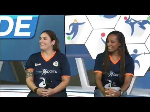 ESPORTE CIDADE recebe Karina e Baby jogadoras do handebol Osasco