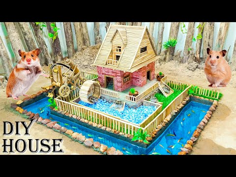 DIY Mini Brick Hamster House - Build a Hamster Maze!