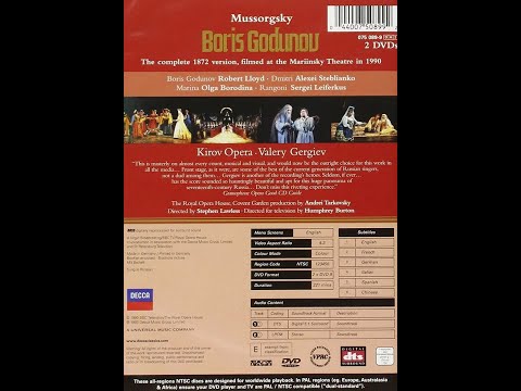 Mussorgsky - Boris Godunov (1872) - Gergiev, Tarkovsky; Kirov Opera - Acts III & IV