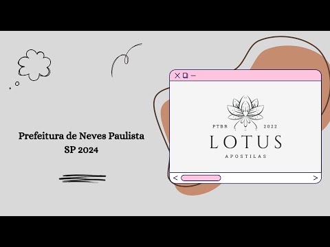 Apostila Prefeitura de Neves Paulista SP 2024 Professor I