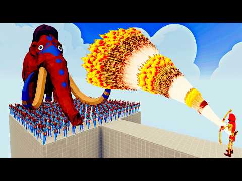 200x CLUBBER + MAMMOTH vs 1x EVERY GOD   Totally Accurate Battle Simulator TABS