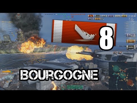 Bourgogne - 8 kills in the French STEEL BEAST || World of Warships