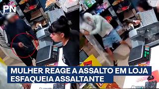 Mulher reage a ameaça com arma e afugenta criminosos
