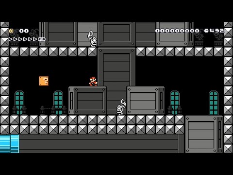 Super Mario Maker 2 -2-Tower: Semi-Solid Tower by David'04 - No Commentary