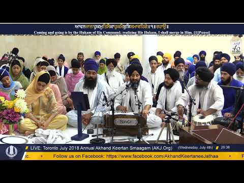 056 Toronto July 2018 - Wednesday Evening - Bhai Jagjit Singh Jee Melbourne