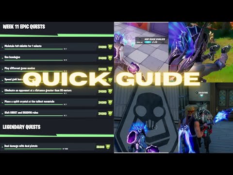 Fortnite All *LEAKED* Week 11 Epic & Legendary Quests/Challenges Quick Guide Chapter 2 Season 6