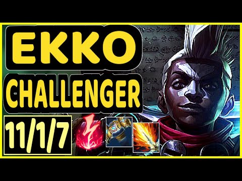 EVROT (EKKO) - 11/1/7 KDA CHALLENGER GAMEPLAY - BR