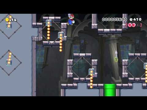 Super Mario Maker - SMBU - Clockwork Mansion 4-4