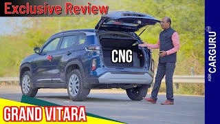 Maruti Grand Vitara CNG OWNER Review ⭐️⭐️⭐️⭐️⭐️ Ask CarGuru