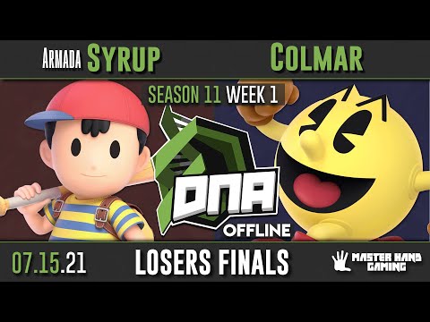 DNA [OFFLINE] S11:W1 - Armada | Syrup (Ness) Vs. Colmar (Pacman) - Losers Finals