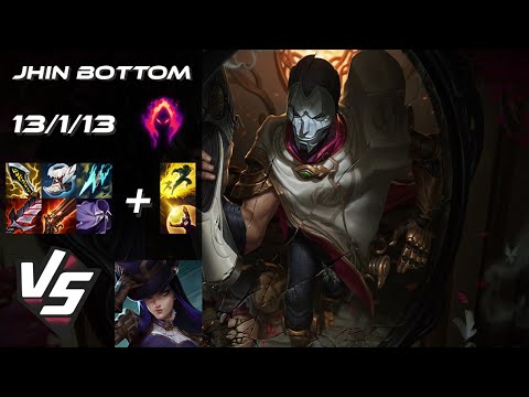 BOTTOM Jhin vs Caitlyn - EU Challenger Patch 14.21