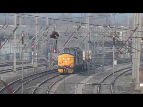 37409/37603 6K73 Sellafield - Crewe flasks 8th April 2013 Carnforth ERUPTS !!!