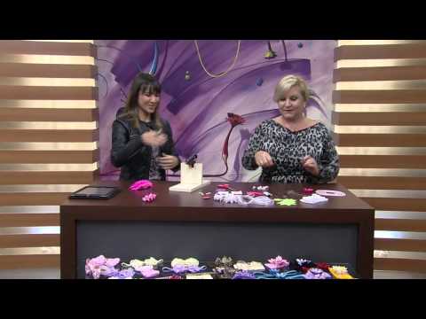 Mulher.com 15/08/2014 - Flor de Kanzashi por Regiane Tartari FLor - Parte 1