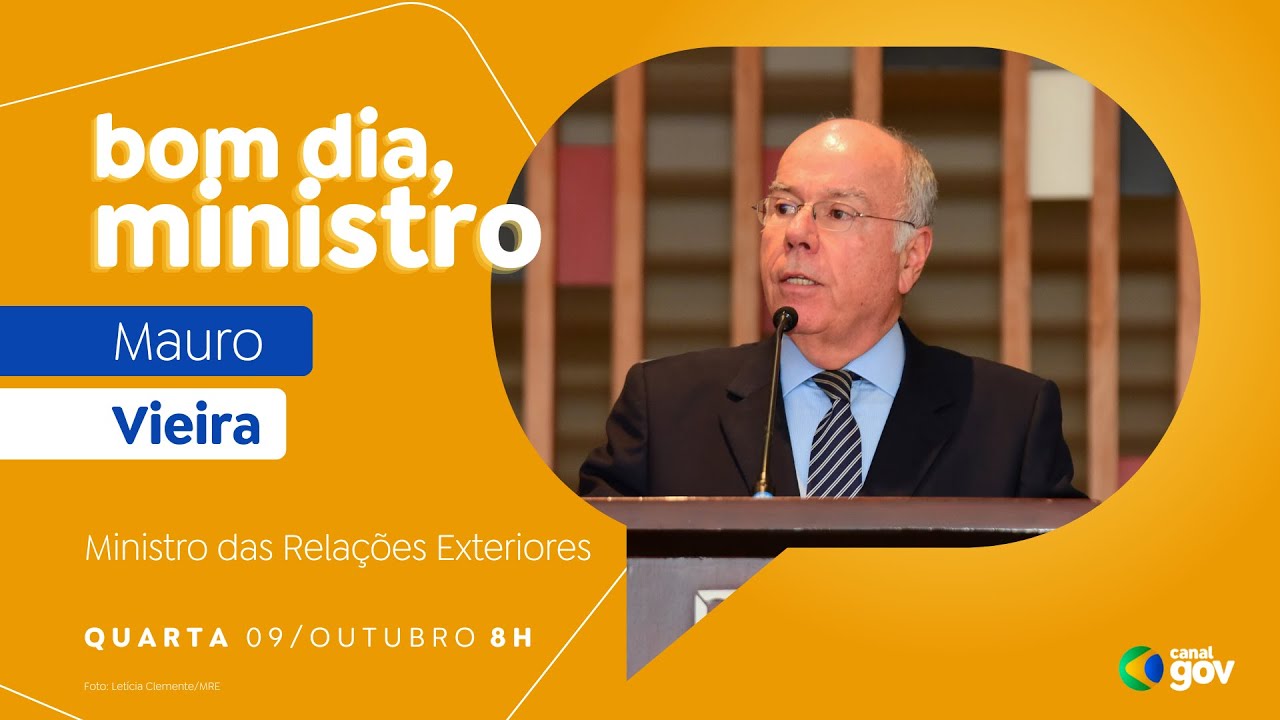 🔴 Bom Dia, Ministro I Mauro Vieira