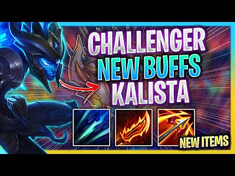 KOREAN CHALLENGER PLAYS KALISTA WITH NEW BUFFS! *NEW ITEMS* | Challenger Plays Kalista ADC vs Ezreal