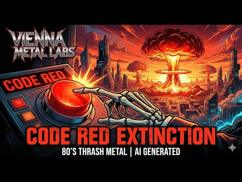 VIENNA METAL LABS - Code Red Extinction (Official Audio) | 80s AI Thrash Metal