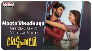 Maate Vinadhuga Official Remix Vertical Video | Vijay , Priyanka | Sid Sriram | Jakes Bejoy