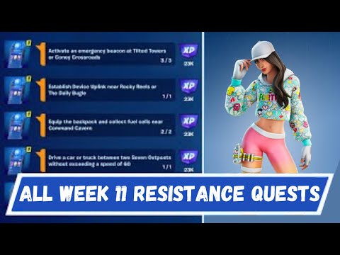 Fortnite All Week 11 Resistance Quests Challenges Guide - How to Complete Week 11 Resistance Quests