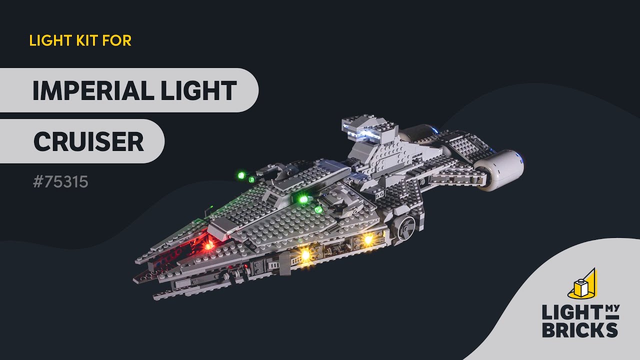 Light My Bricks Lumières-LED pour LEGO® Star Wars: Le croiseur léger impérial 75315