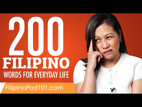 200 Filipino Words for Everyday Life - Basic Vocabulary #10