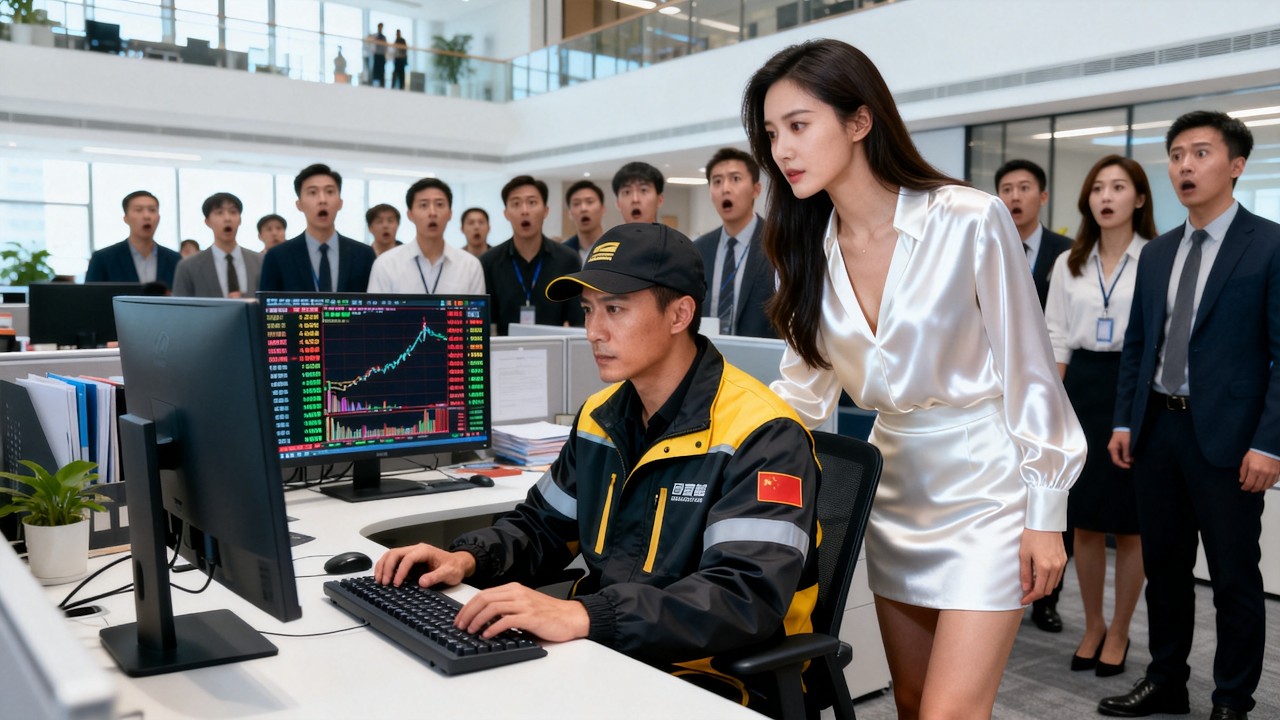 美女總裁公司股市一夜崩盤瀕臨破產，所有頂尖駭客無能為力，怎料竟被一個外賣小夥隨手敲敲鍵盤挽回損失淨賺千萬，美女總裁看清實力當場下嫁！#精彩短劇#中國電視劇#男頻 #短劇 #窮小子 #女總裁 #逆襲