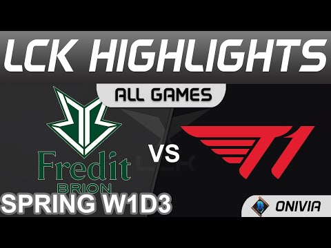 BRO vs T1 Highlights ALL GAMES LCK Spring Season 2022 W1D3 Fredit BRION vs T1 by Onivia