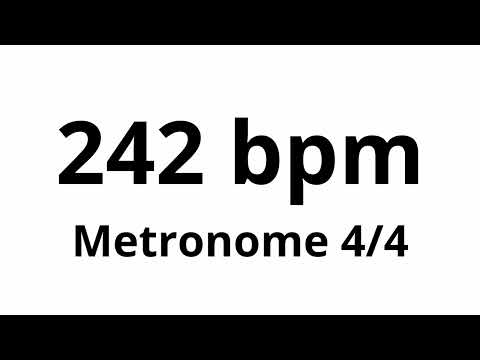 242 bpm tempo ' metronome ' 4/4