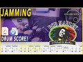 Jamming Bob Marley DRUM SCORE Sheet Music 166 DRUMSCRIBE