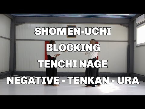 Shomen-Uchi, Blocking, Tenchi Nage, Negative - Tenkan - Ura / Aikido techniques