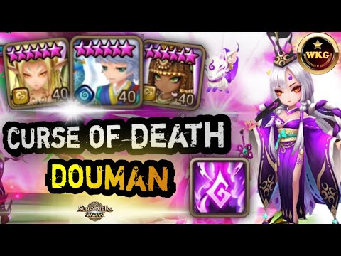 YOU CANT SURVIVE BY THIS CURSE OF DEATH FROM DOUMAN IN RTA SUMMONERS WAR