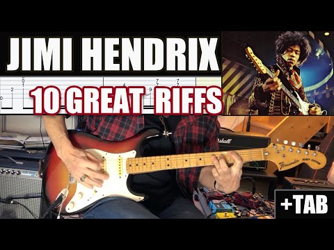 10 Great Jimi Hendrix Riffs Part 1 (+TAB)