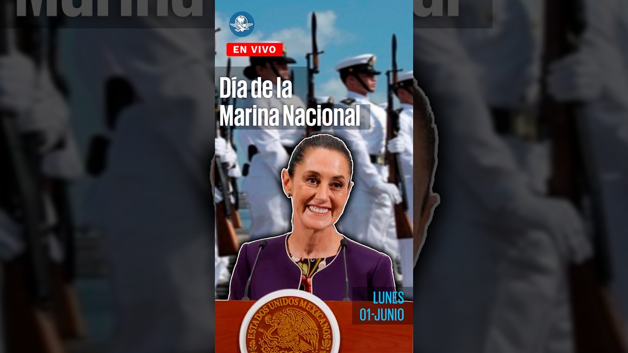 Sheinbaum encabeza Día de la Marina en Lázaro Cárdenas, Michoacán