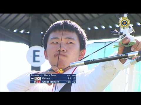 Korea v Great Britain – recurve junior men's team gold | World Archery Youth Championships 2009