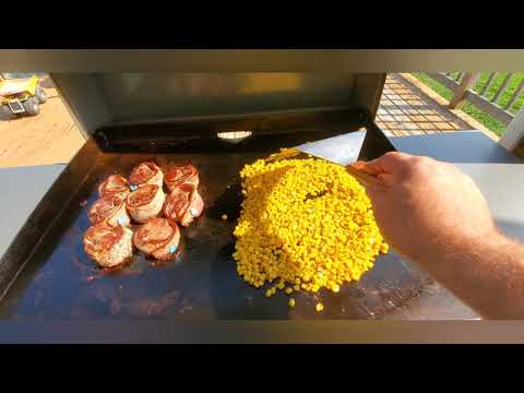 Blackstone Griddle Bacon Wrapped Beef Tenderloin Fried...