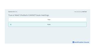 True or false? Chatbots CANNOT book meetings.