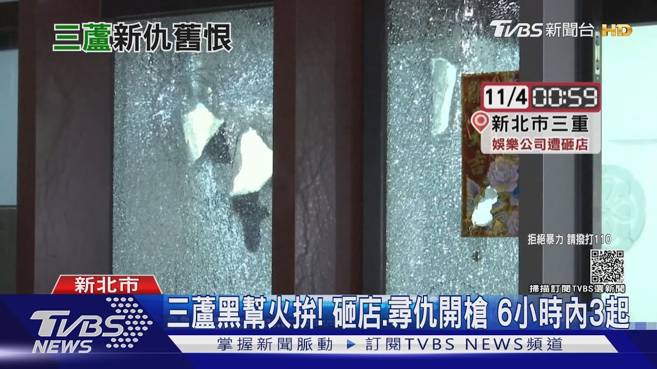 三蘆黑幫火拚!砸店、尋仇開槍 6小時內3起