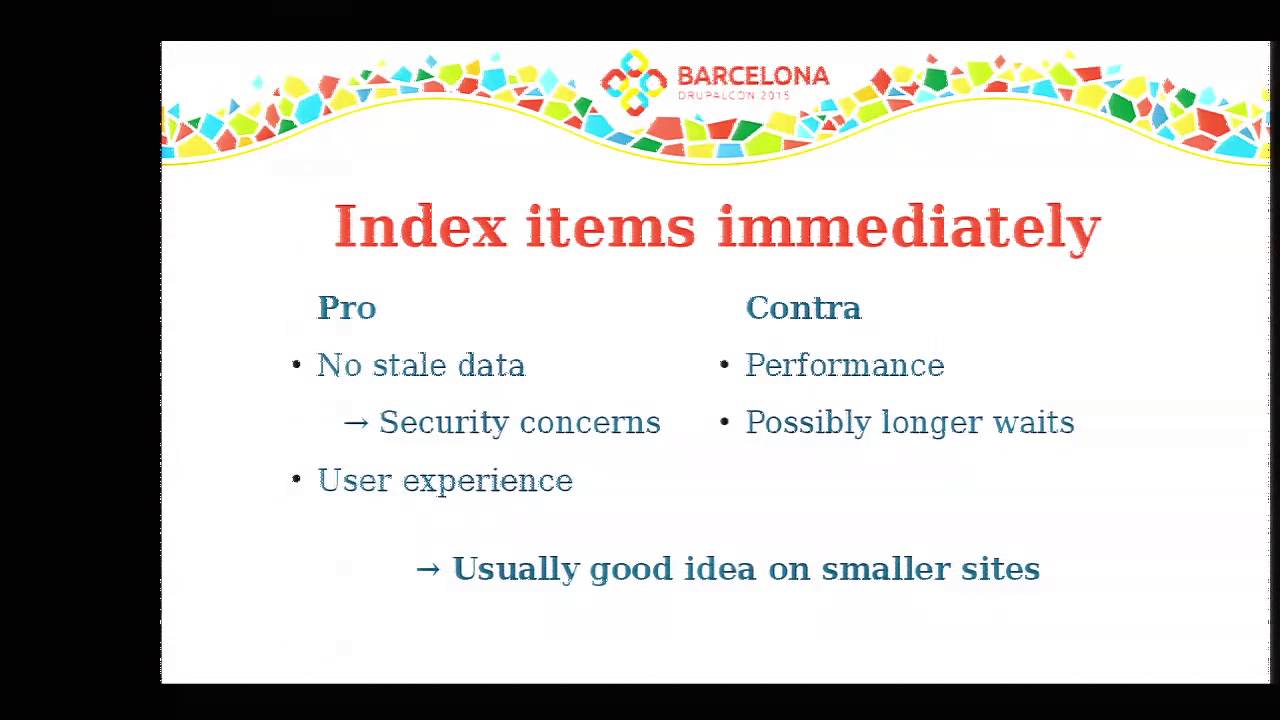 DrupalCon Barcelona 2015: Building amazing searches with Search API