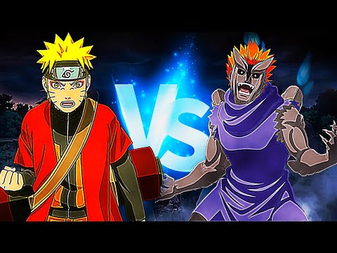 Naruto [Sage Mode] vs Jugo [State Two Curse Mark] in Quarter Finals of BR Space-Time | Naruto Online