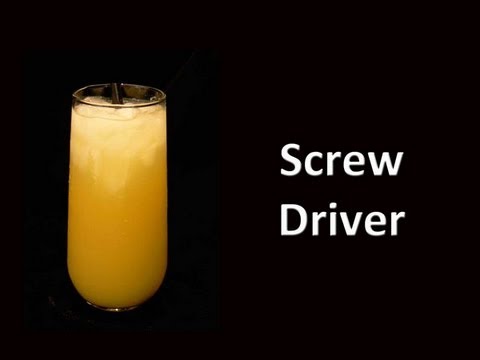 Screw Driver Cocktail Drink Recipe