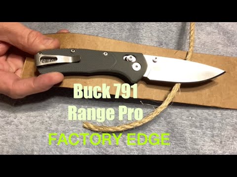 Testing Factory Edge Buck 791 Range Pro (154CM steel)