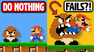 Mario tries to WIN by doing Nothing?! - BTG Reacts to funny Mario videos