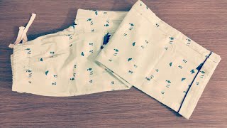 How to hem up pyjamas pants/ keep original cuffs/ with out unpicking.