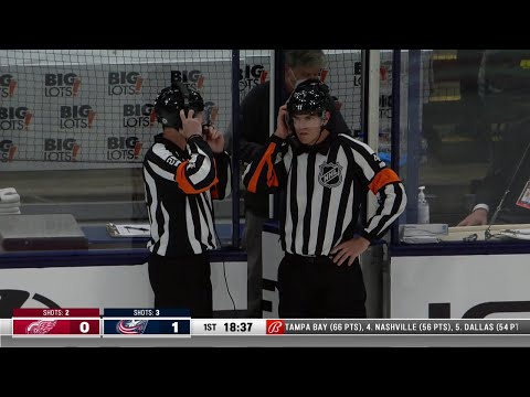 Oliver Bjorkstrand Disallowed Goal vs. Red Wings (Apr. 27, 2021)