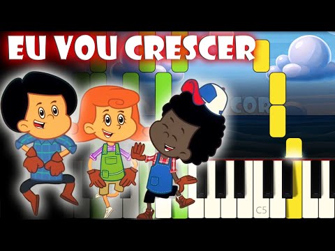 Eu Vou Crescer - 3 Palavrinhas | Tutorial de Piano | Karaoke