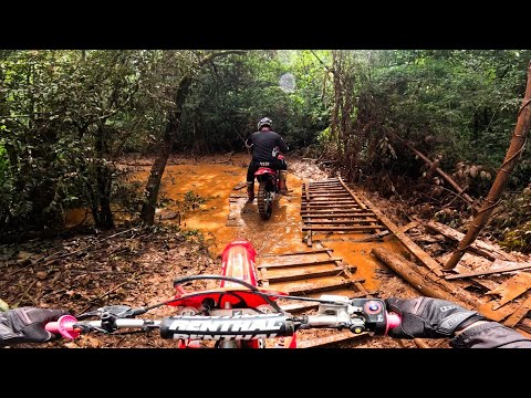 TRILHA DE MOTO COM MUITA LAMA | 5º MEIA TRILHA TOPO DO MUNDO | CRF 230