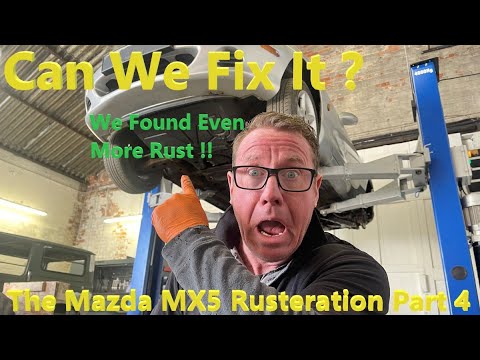 Can we Fix the Rustiest Mazda MX5 Ever Part 4, The inner wheel arch.